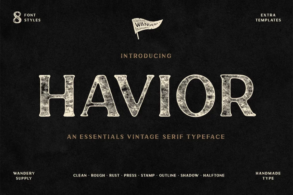 Havior Vintage - Camping Fonts