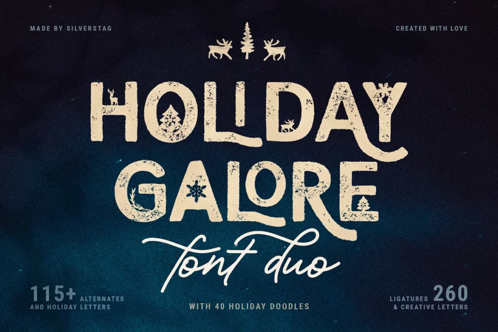 Holiday Galore - Quirky Font