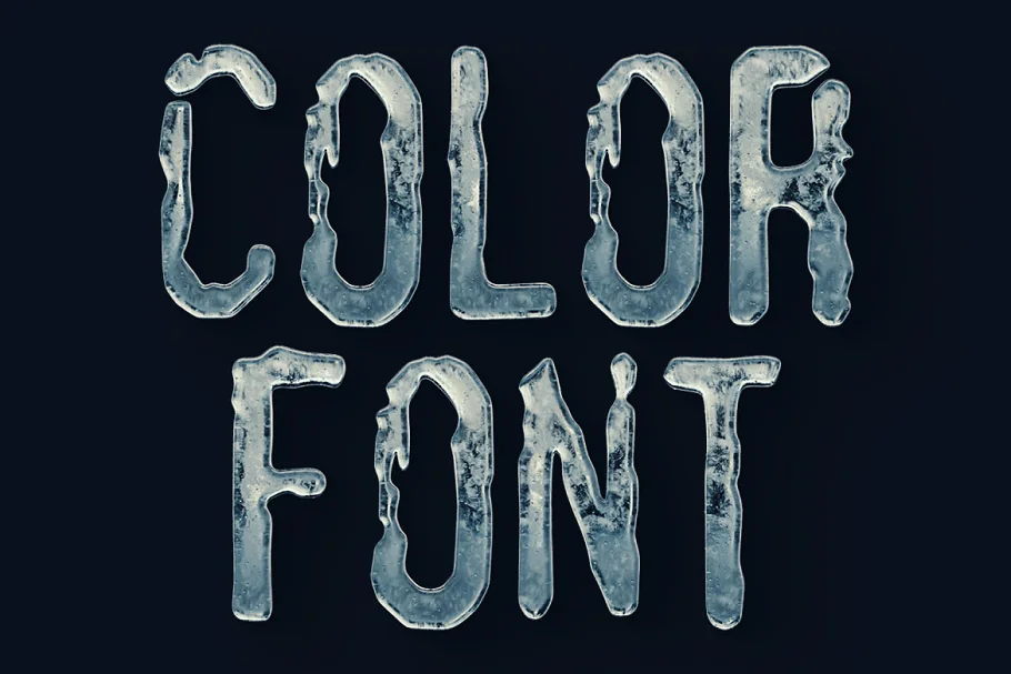 ICE - Icy Font