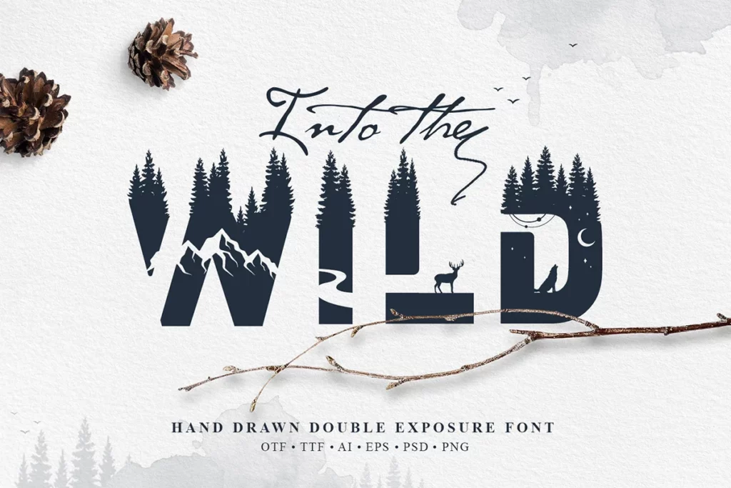 Into The Wild - Camping Fonts