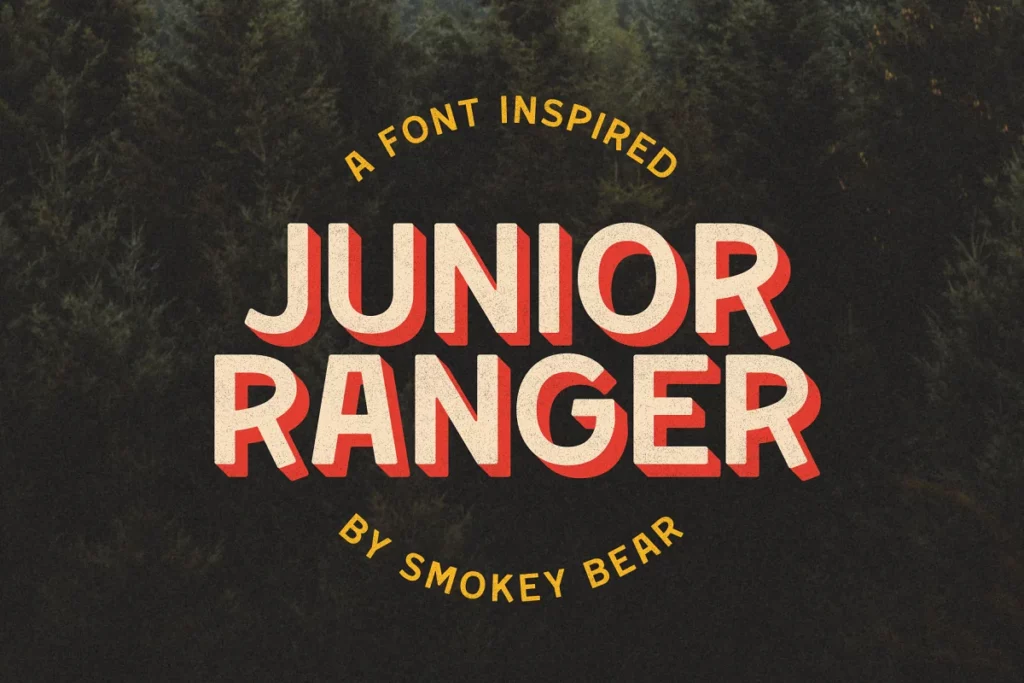 Junior Ranger - Camping Font