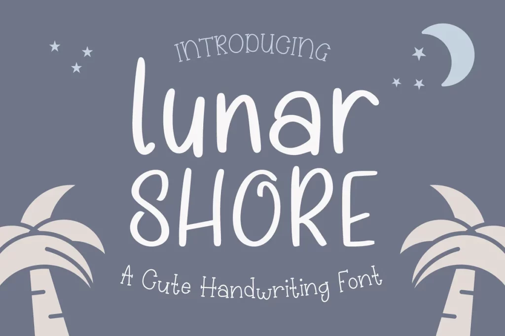 Lunar Shore - Whimsical Font