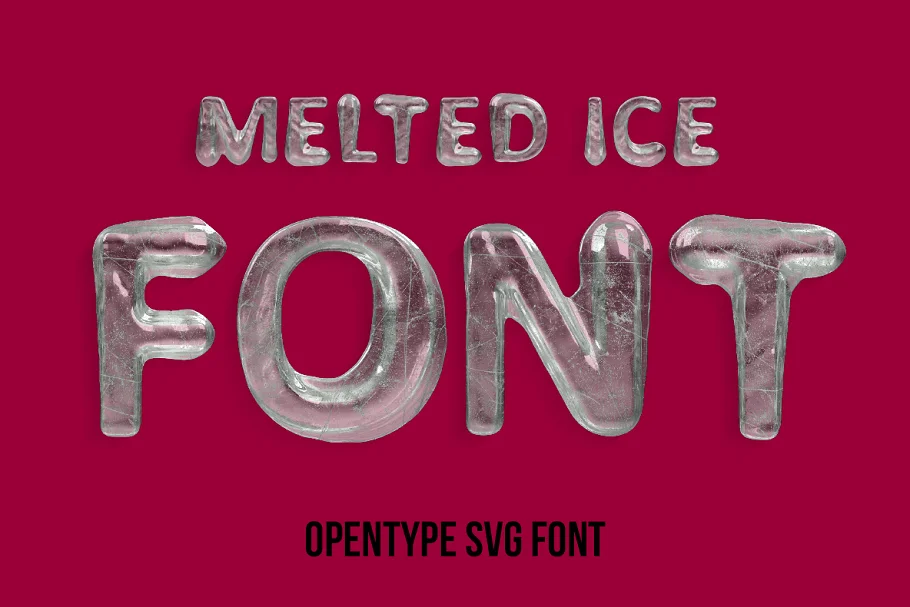 Melted Ice - Icy Font