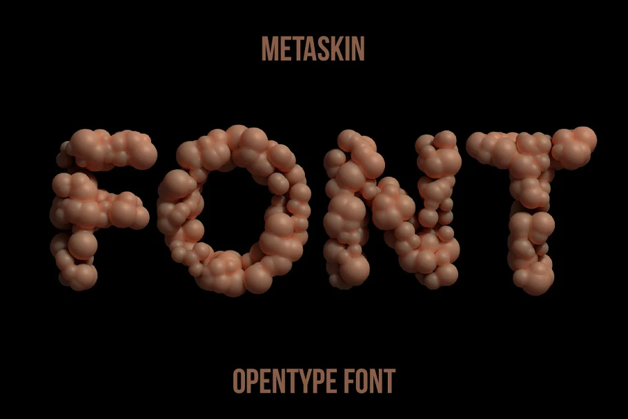 Metaskin - Bubble Font