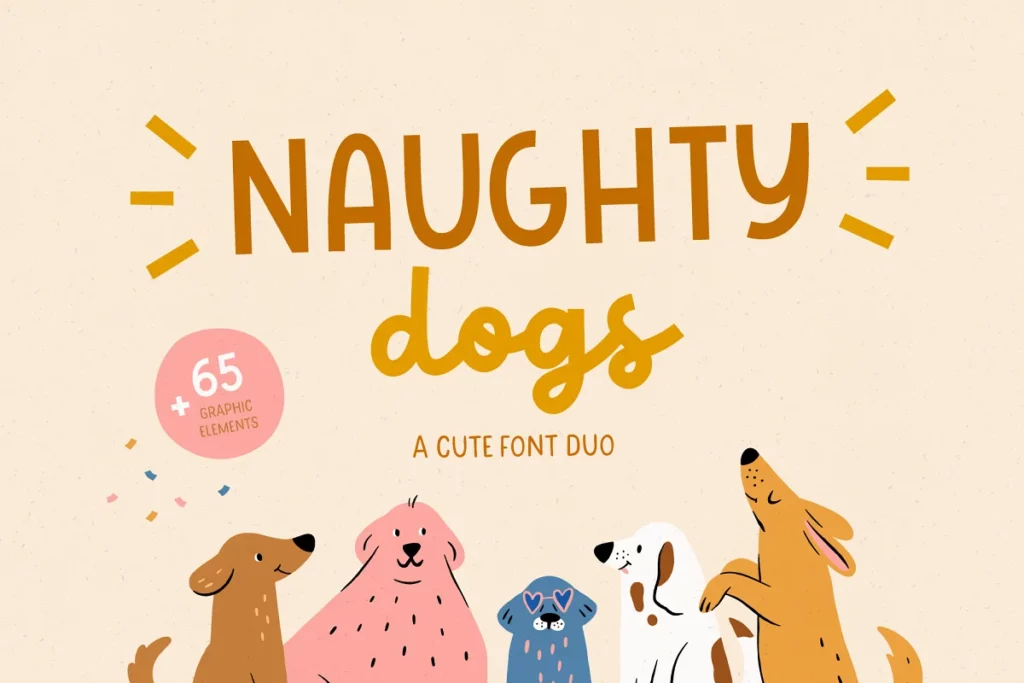 Naughty Dogs - Quirky Font