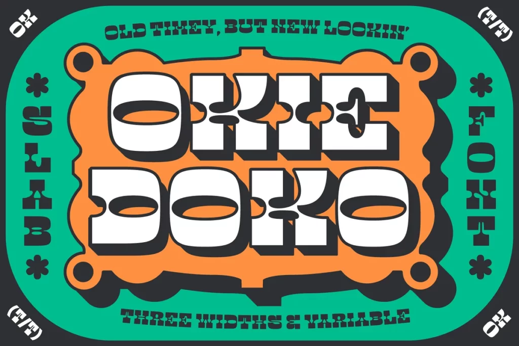 Okie Doko - Quirky Font