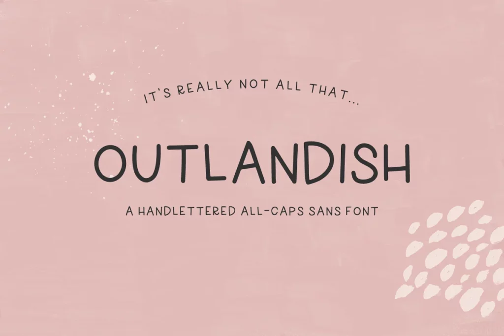 Outlandish Sans - Whimsical Font