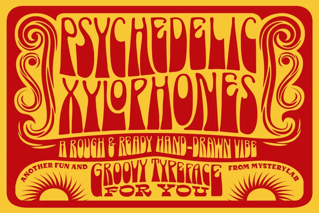Psychedlic Xylophone - Psychedlic Font