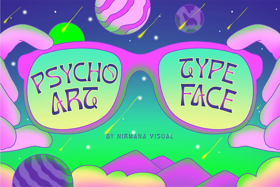 Psychoart - Psychedelic Font