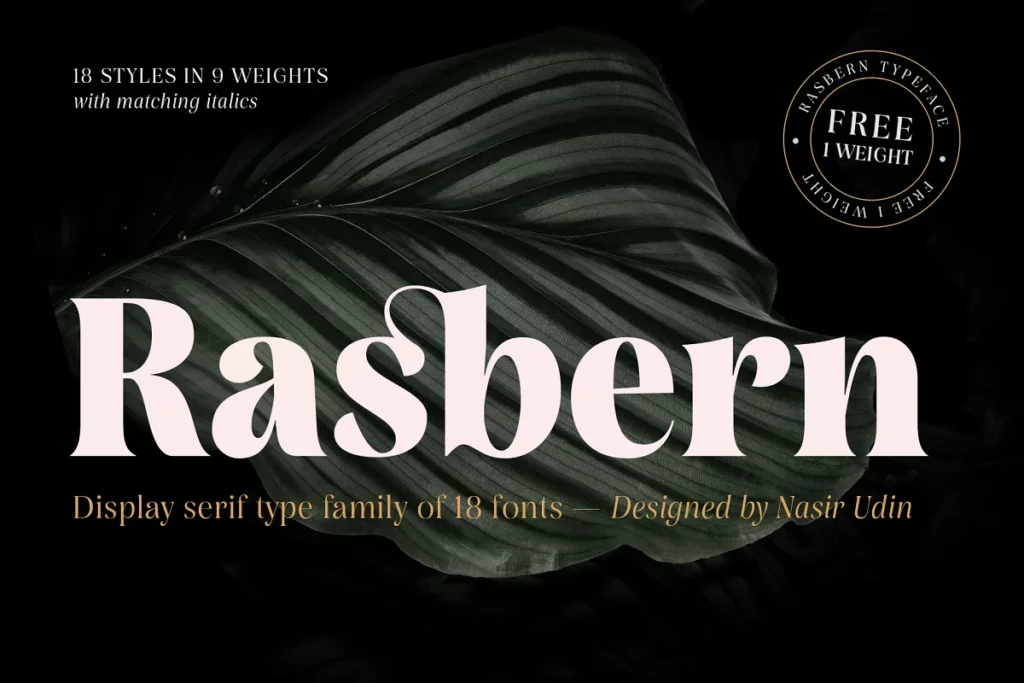 Rasbern - Whimsical Fonts