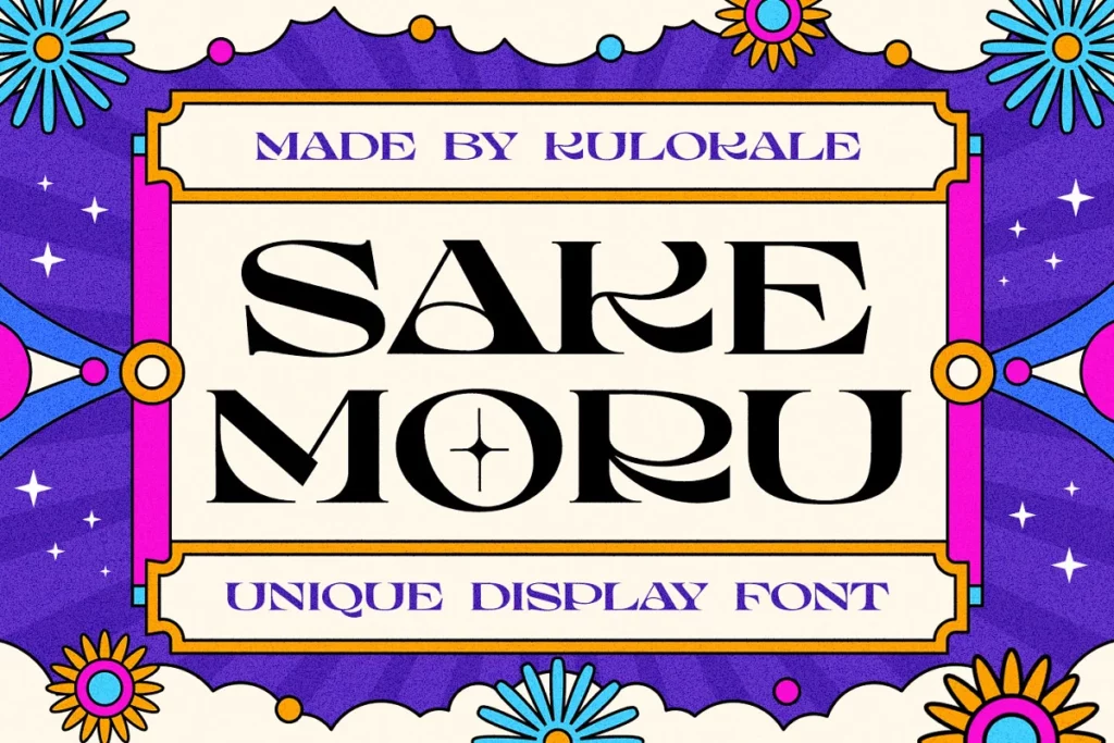 Sake Moru - Psychedelic Font