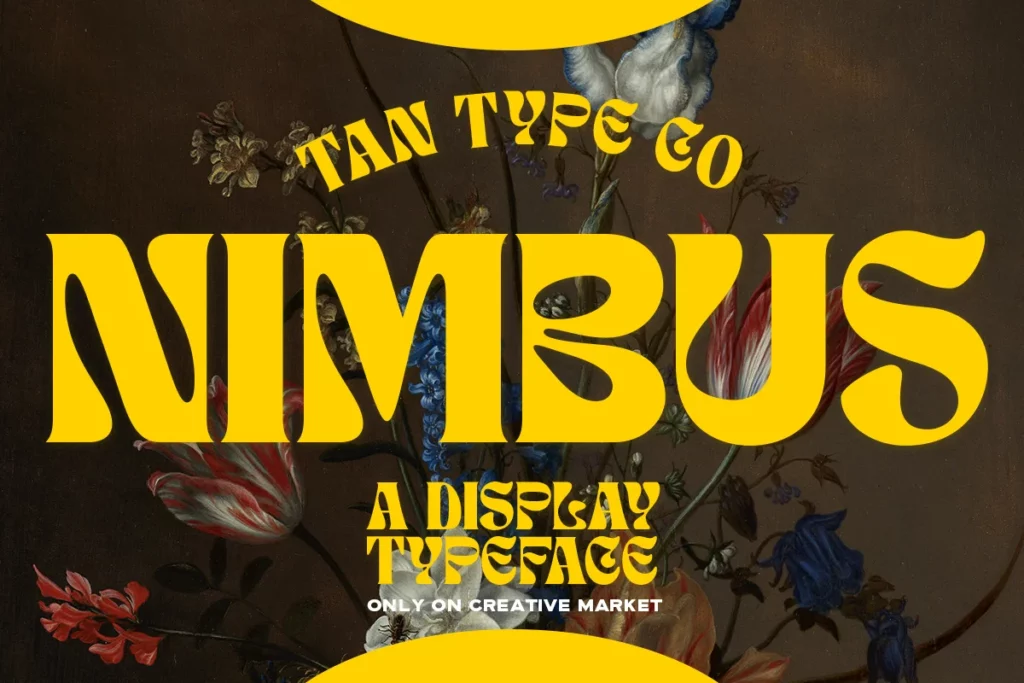 Tan Nimbus - Psychedlic Font