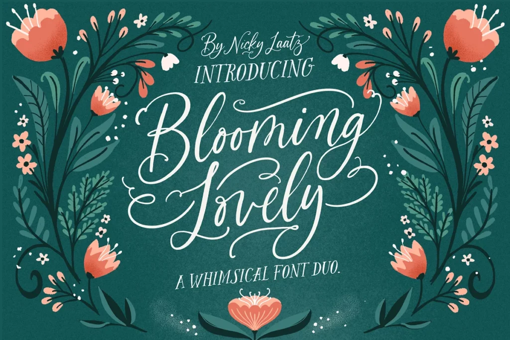 The Blooming - Whimsical Font