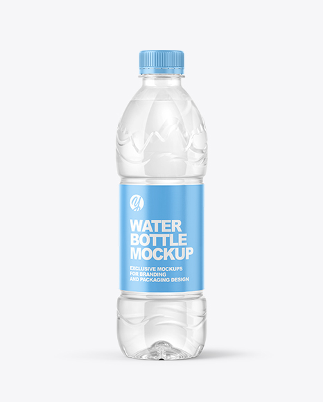 500ml Water Bottle Mockup