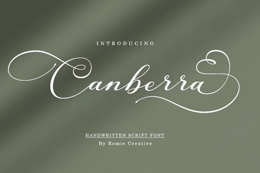 Canberra - Spring Font