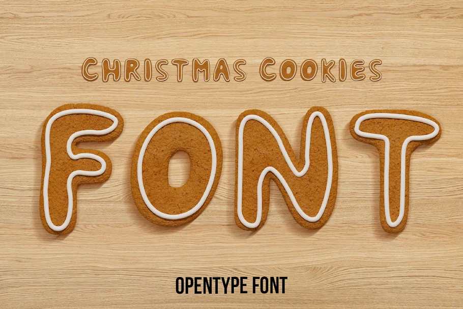 Christmas Cookie - Cookie Font