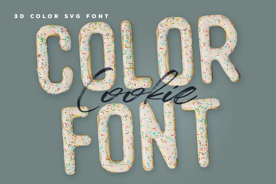 Cookie 3D - Cookie Font