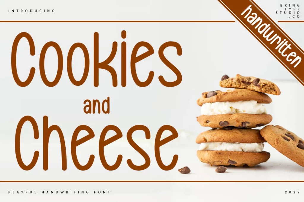 Cookies & Cheese - Cookie Font