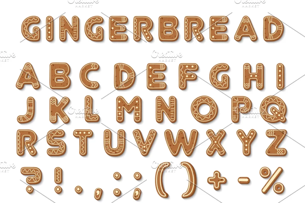 Gingerbread Dark - Cookie Font