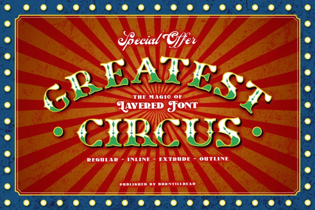 Greatest Circus - Circus Fonts