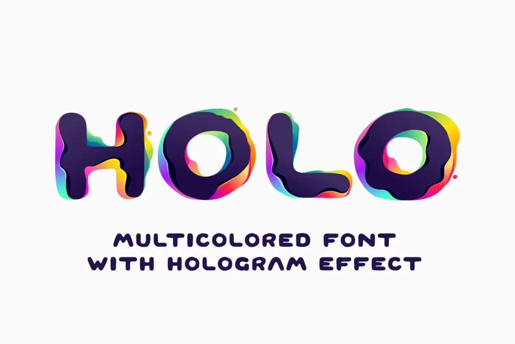 Hologram Shift - Glitch Font