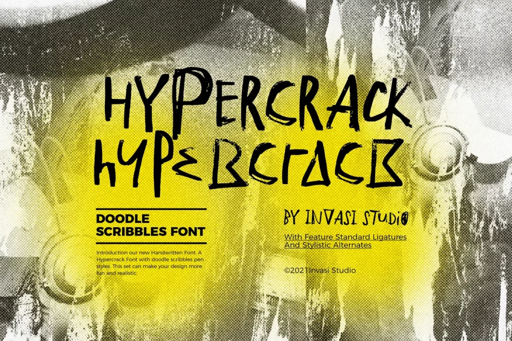 Hypercrack - Scribble Font