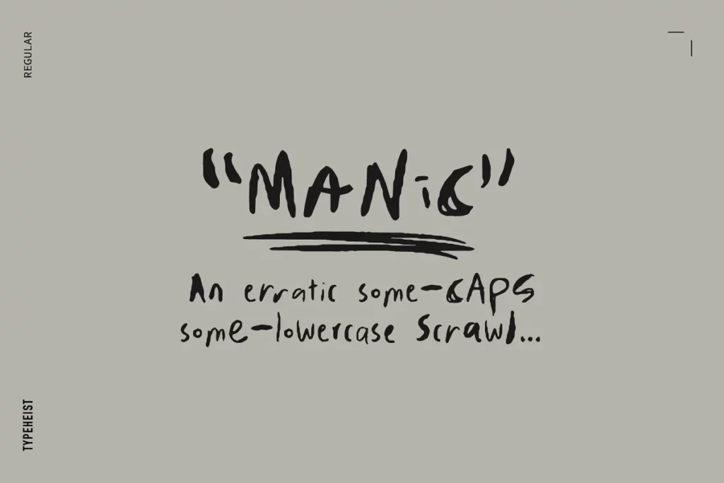 Manic - Scribble Font