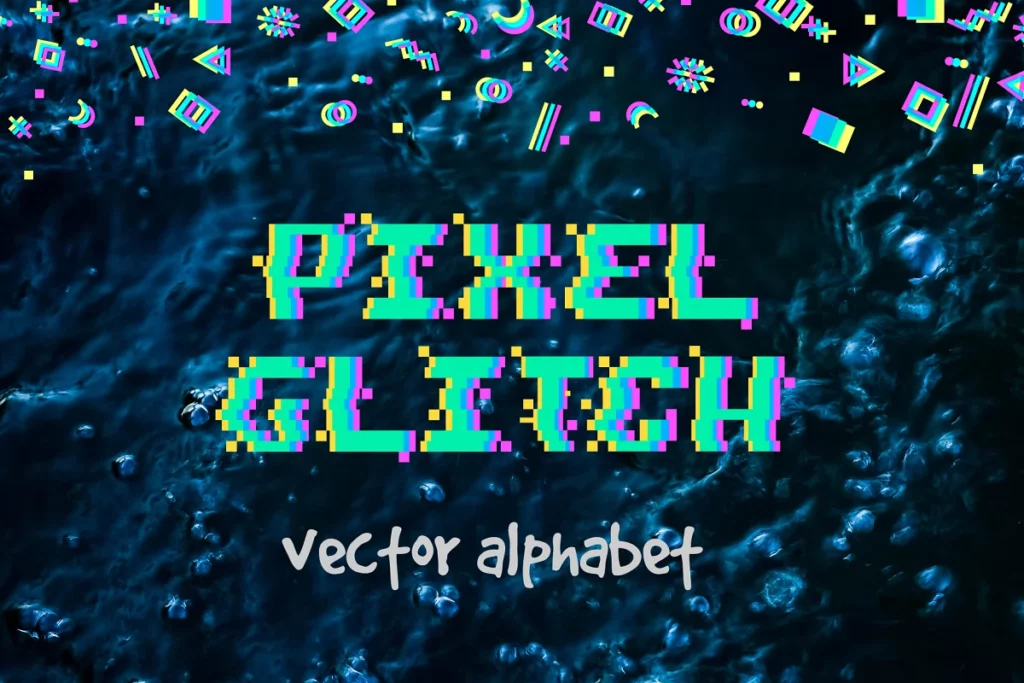 Pixel Glitch - Glitch Font