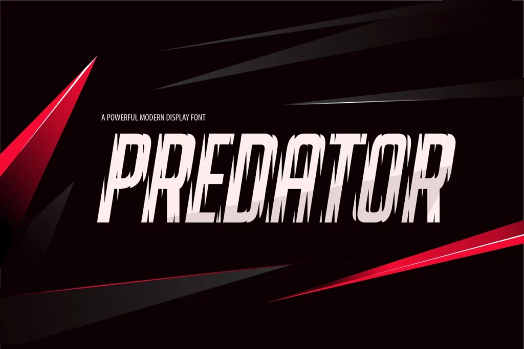 Predator - Glitch Font