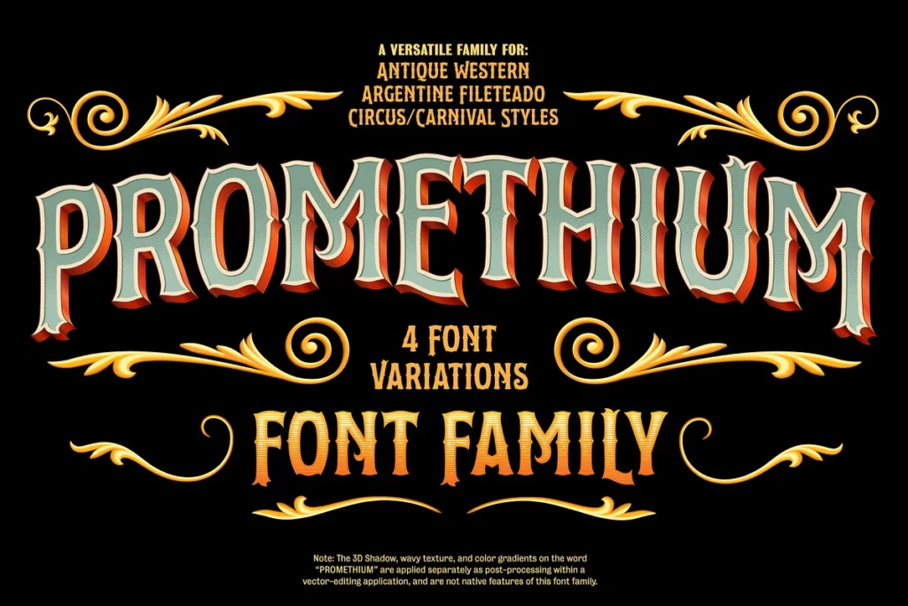 Promethium - Circus Fonts