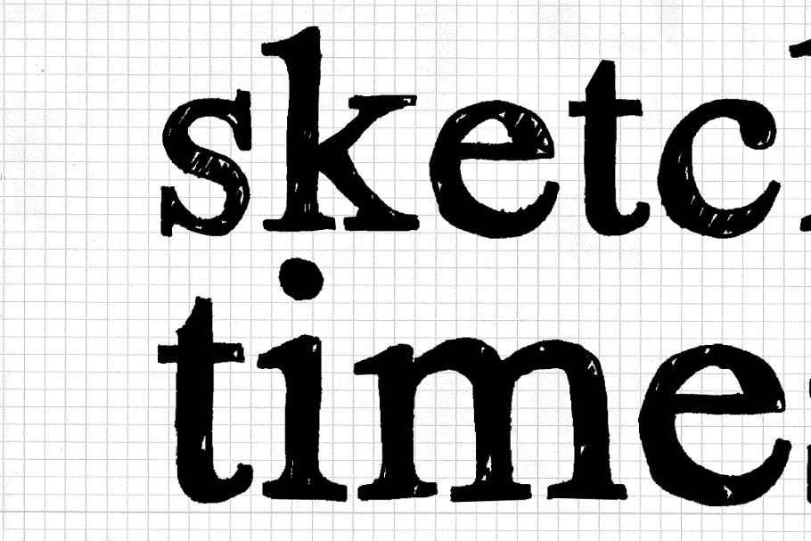 Sketch Times - Scribble Font