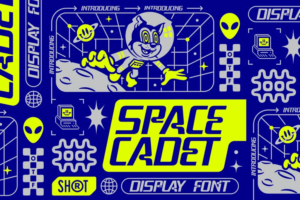 Space Cadet - Glitch Font