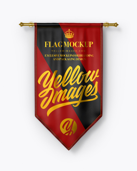 Vertical-Flag-Mockup-Front-View